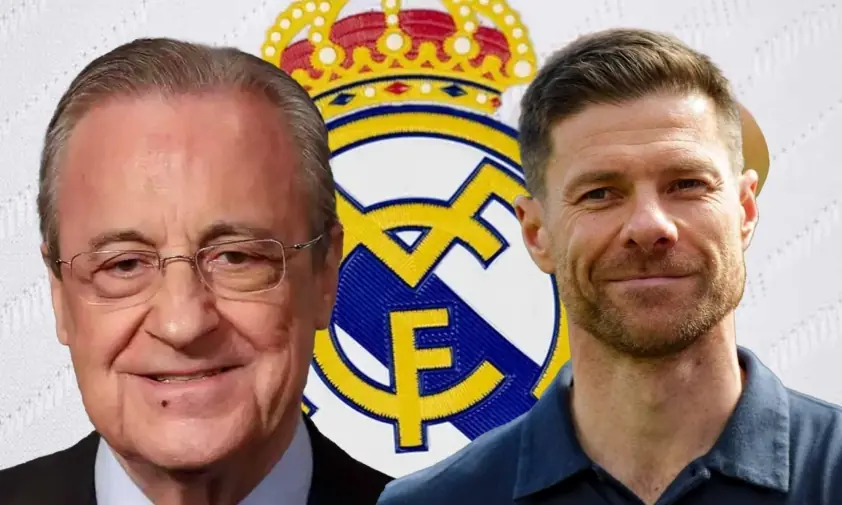 xabi con florentino y escudo rm 6834370e15124