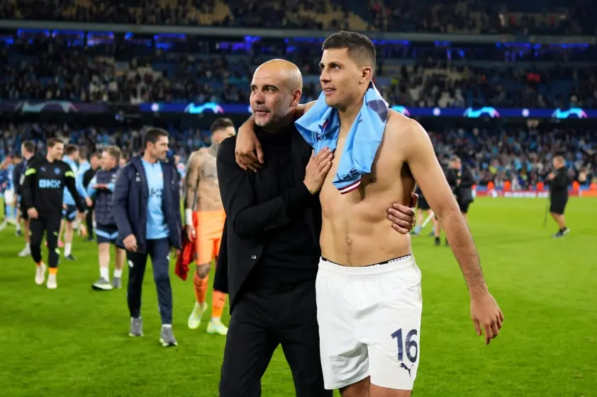 pep guardiola rodri manchester city 818297321 scaled 192006