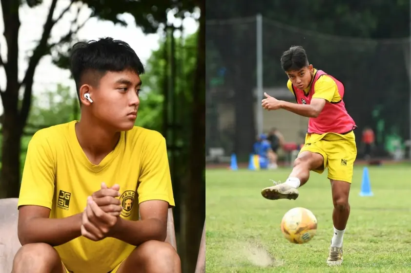Cầu thủ U14 giải thích kiểu ăn mừng ‘Xin cha bỏ bia’ gây sốt mạng xã hội
