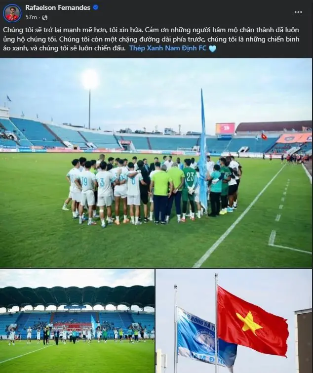 Xuân Sơn lên tiếng sau thời gian khó khăn của Nam Định