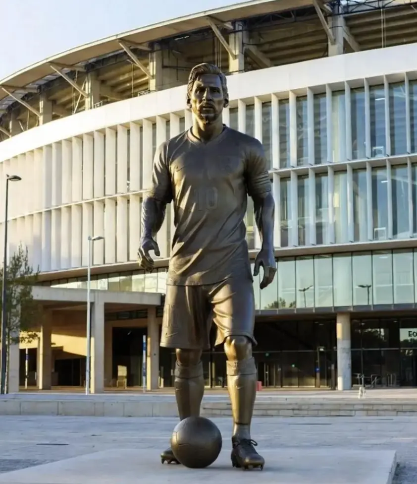 Barcelona chính thức khánh thành tượng Lionel Messi