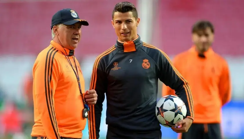 Ronaldo nhận chỉ dẫn từ HLV Ancelotti để lập cột mốc lịch sử