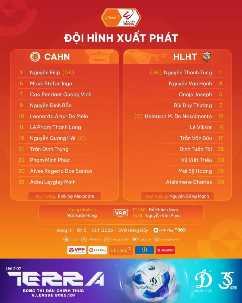 Quang Hải tỏa sáng, CAHN kéo dài chuỗi bất bại vào ngày hôm nay