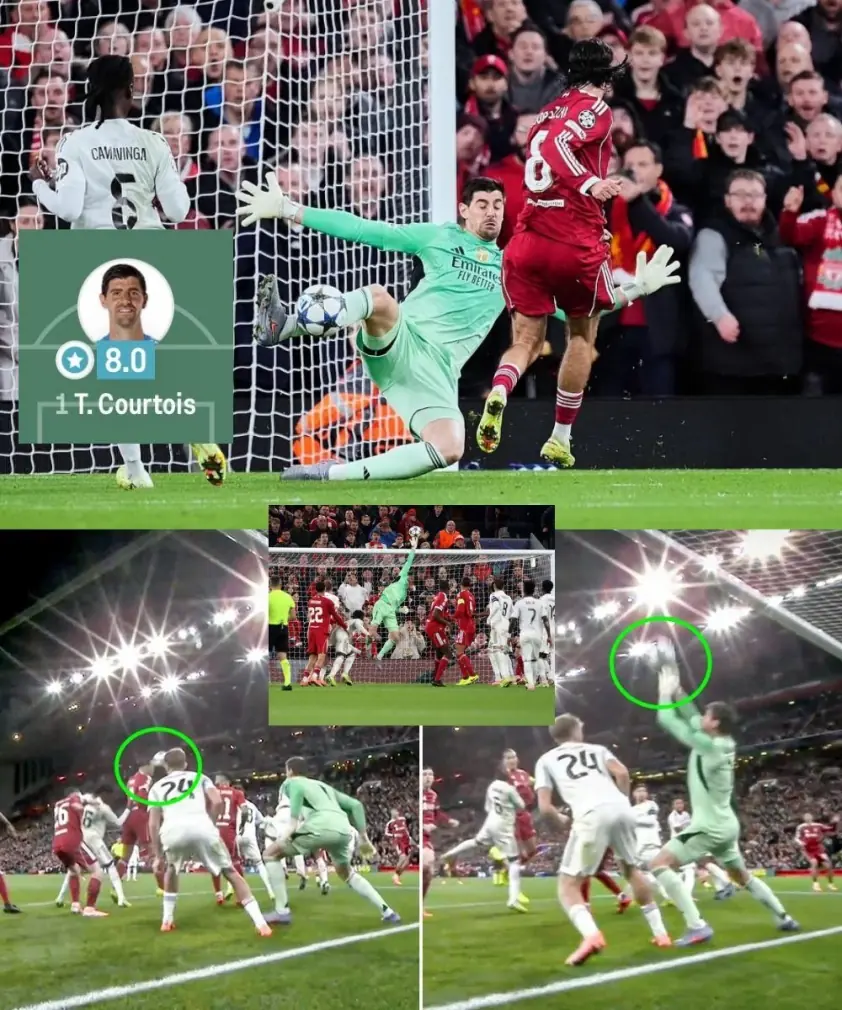 Courtois Tỏa Sáng Rực Rỡ Trong Cuộc Chiến Với Liverpool