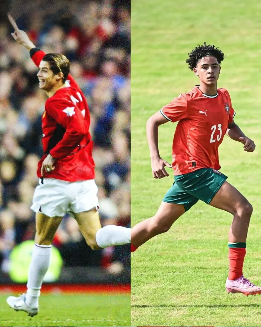 Ronaldo và con trai cùng ghi bàn trong một ngày!