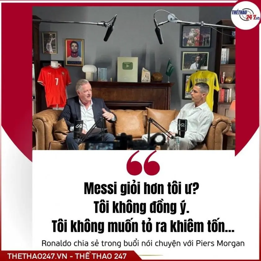 Ronaldo tự tin tuyên bố mình là số một, không ai sánh bằng Messi