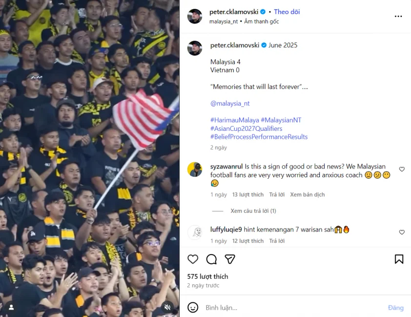 “HLV ĐT Malaysia có động thái bất ngờ trước phán quyết của FIFA”