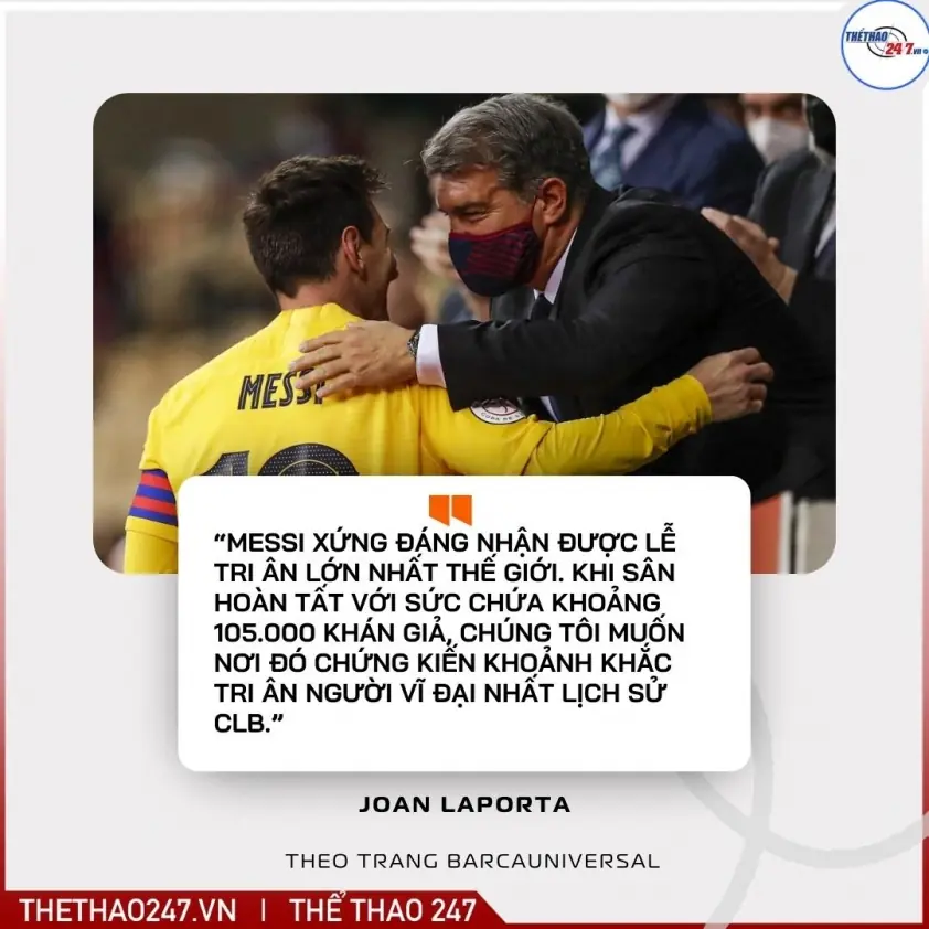 Chủ tịch Barca dự ‘kế hoạch thế kỷ’ cùng Messi