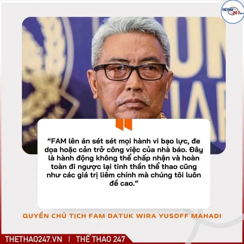 FAM lên tiếng sau vụ nhà báo thể thao bị tấn công