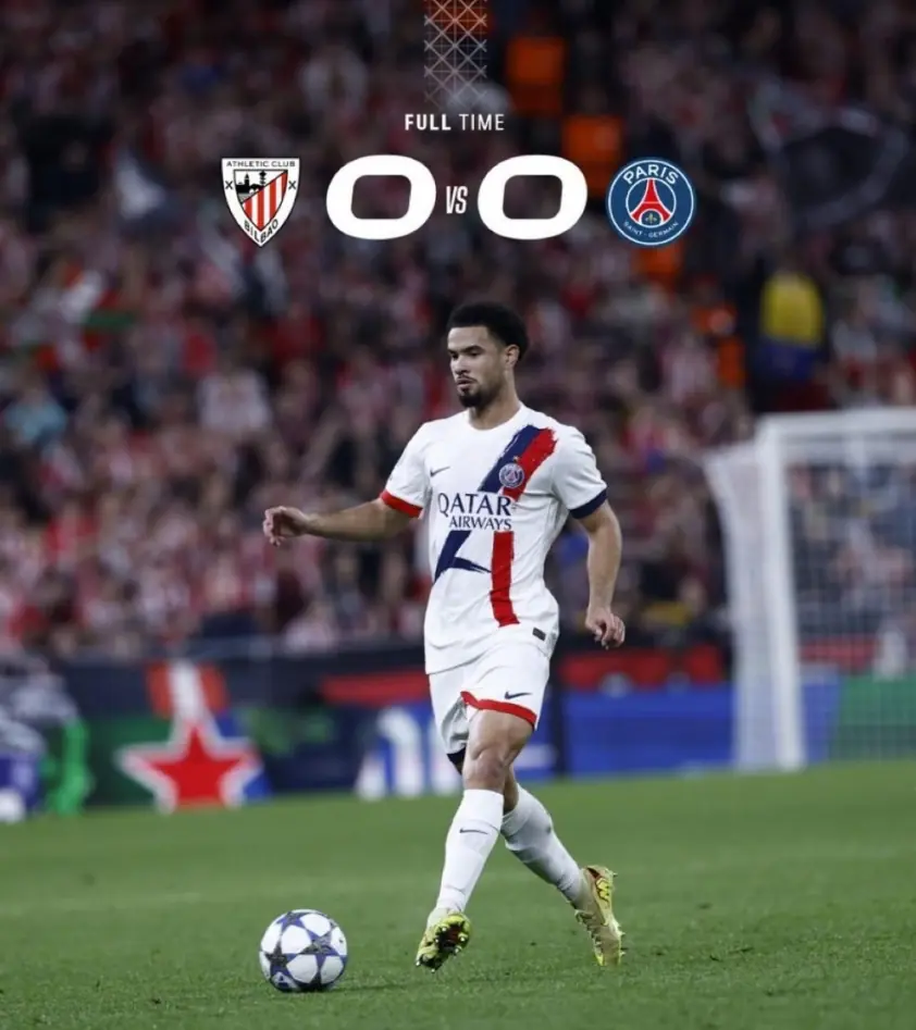 PSG gần vé knock-out Champions League dù hòa Athletic