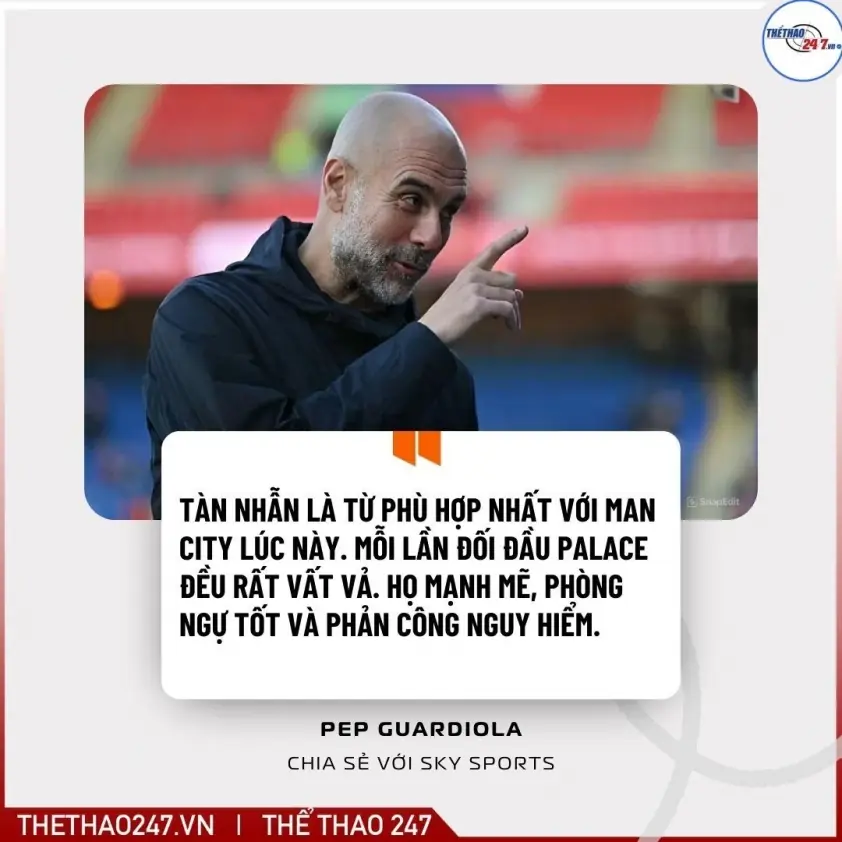 Pep Guardiola: ‘Man City hiện nay thật tàn nhẫn’