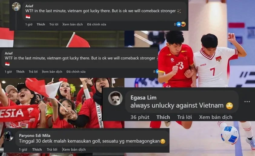 CĐV Indonesia: ‘Việt Nam chỉ may mắn mới hòa được chúng tôi’