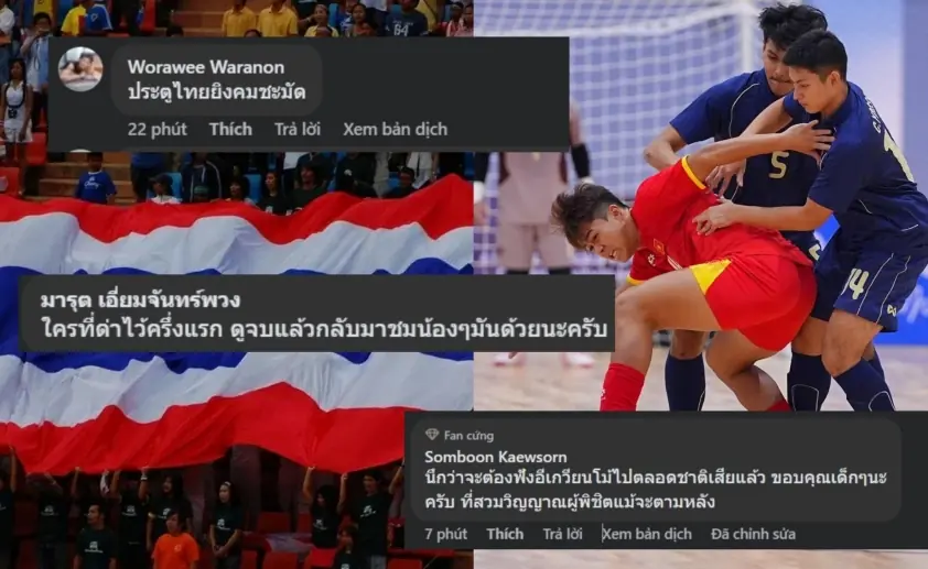 CĐV Thái Lan phấn khích sau chiến thắng 2-1 trước Việt Nam tại ĐNÁ