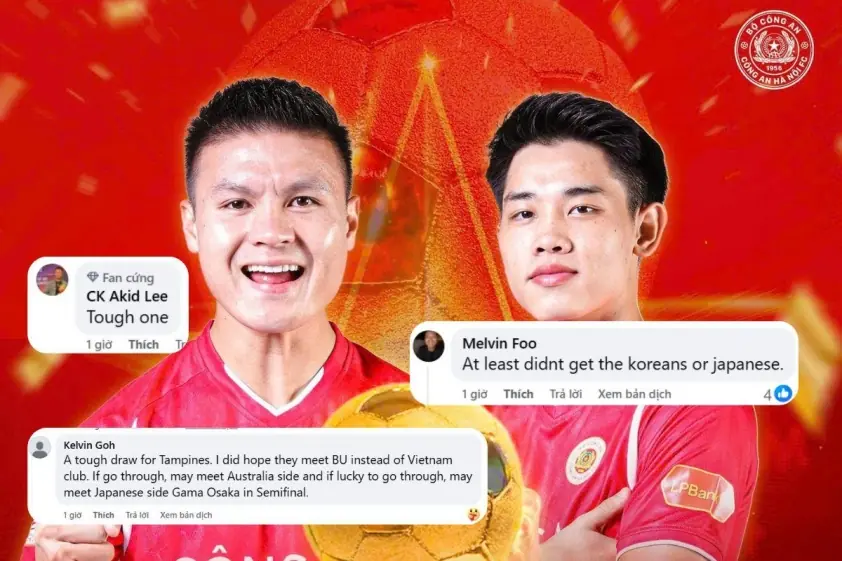 CĐV Singapore phấn khích chờ đón trận đấu của Quang Hải, Đình Bắc