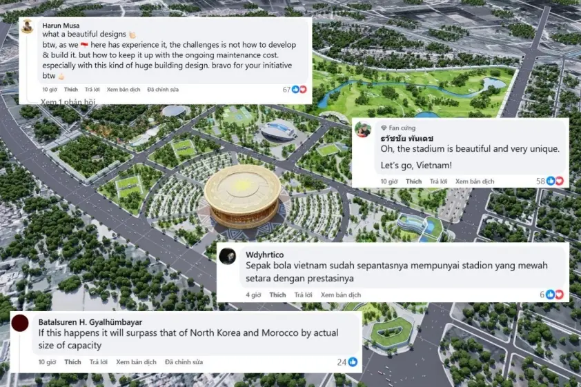 CĐV Đông Nam Á phấn khích trước SVĐ lớn nhất Việt Nam