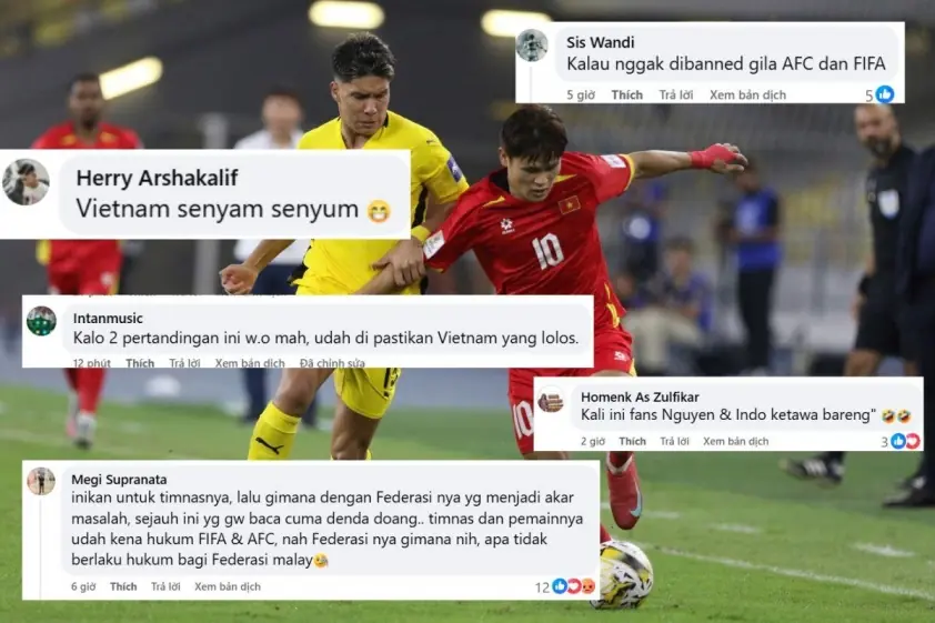 CĐV Indonesia bất ngờ lên tiếng khi Malaysia có nguy cơ thua 0-3 trước Việt Nam