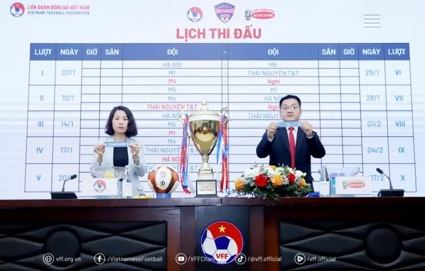Tài trợ và bốc thăm lịch thi đấu giải U19 nữ Quốc gia 2026 – Cúp ACECOOK