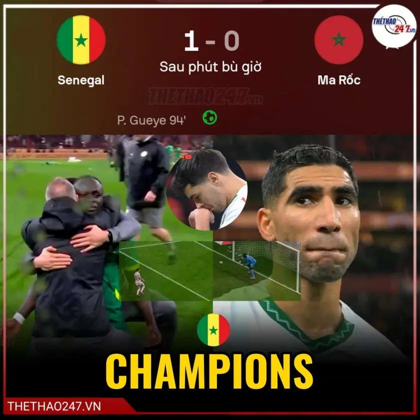 Senegal vô địch CAN Cup bằng chiến thắng ấn tượng trước Ma Rốc