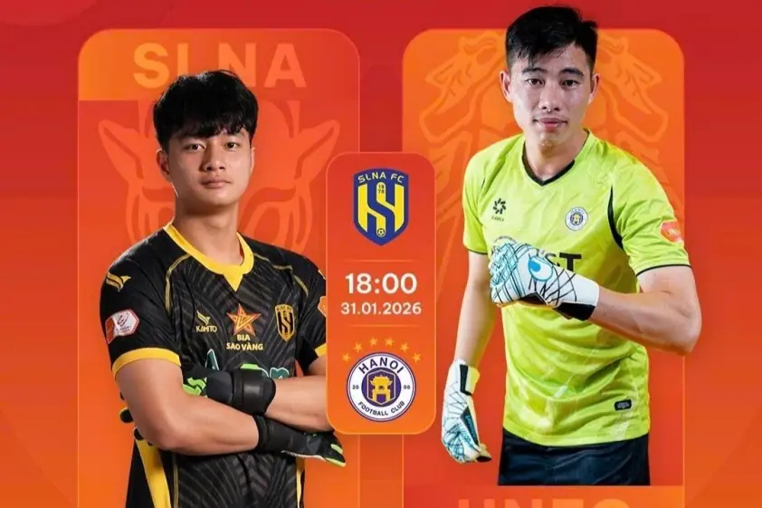 Hùng Dũng nhận thẻ đỏ, Hà Nội FC vẫn thắng SLNA 3-1 dễ dàng