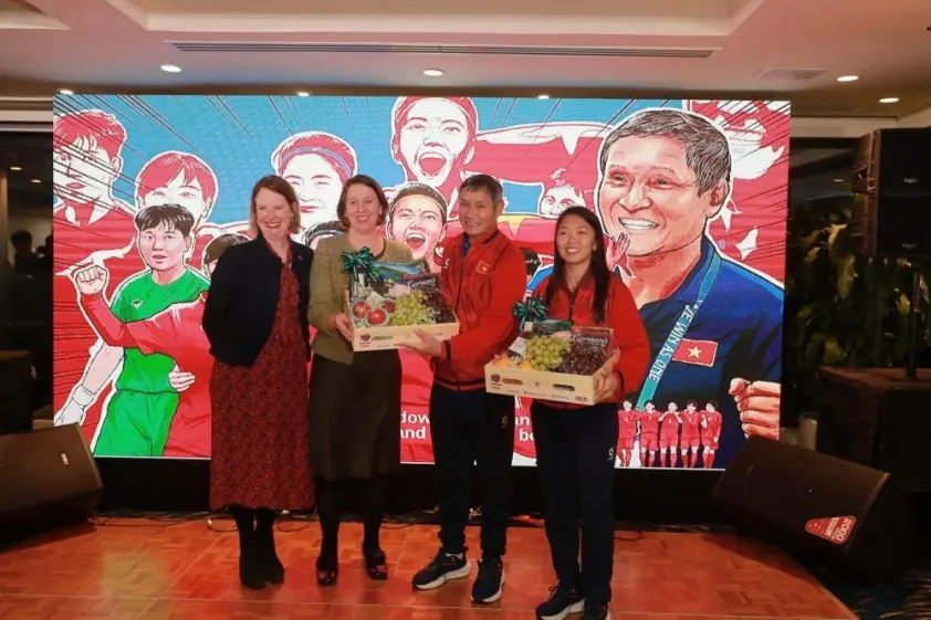 Tiệc mừng ĐT nữ Việt Nam trước VCK châu Á 2026 tại Đại sứ quán Australia