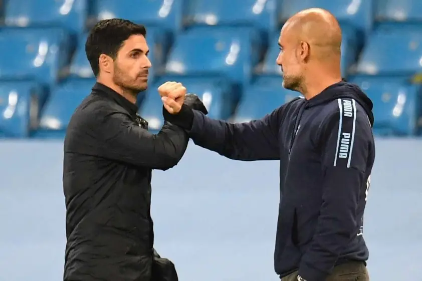 Arteta và Pep Guardiola: Cuộc đua giành ngôi vô địch Ngoại Hạng Anh