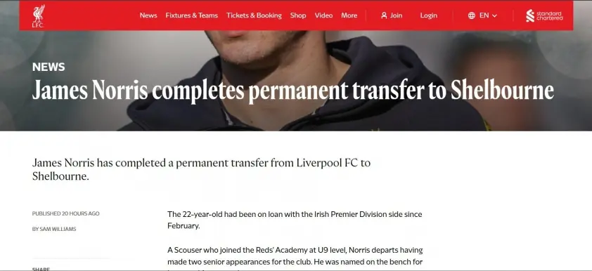 Liverpool chính thức nói lời chia tay cầu thủ sau 6 năm gắn bó