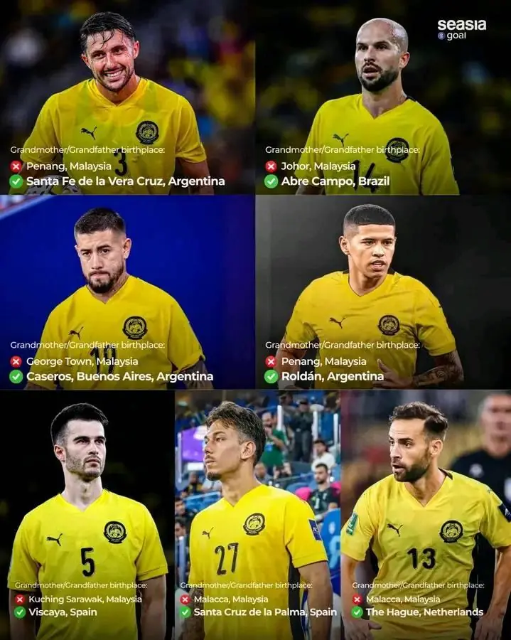 “7 cầu thủ nhập tịch Malaysia thay đổi cuộc đời sau án phạt FIFA”