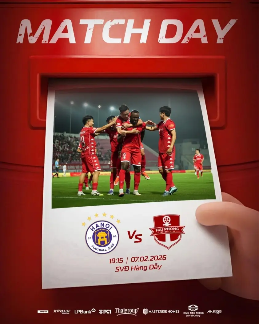 Trực tiếp Hà Nội vs Hải Phòng: 19h15 hôm nay 7/2