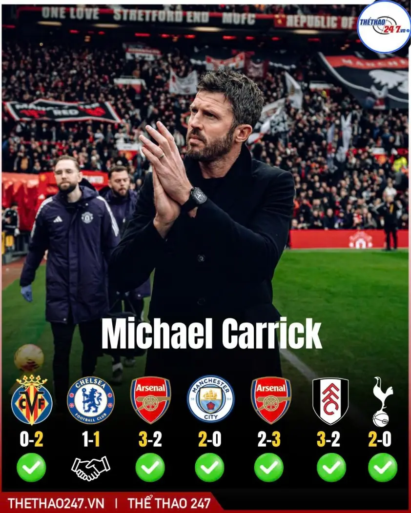 Sir Alex Ferguson: Phản ứng về MU thắng cả 4 trận dưới thời Carrick