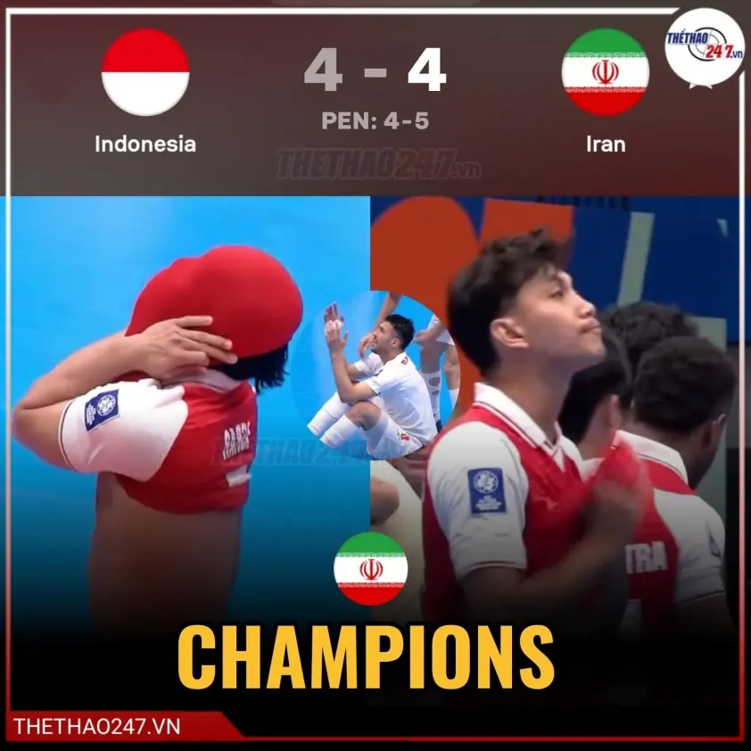 AFC ca ngợi Indonesia dù thua Iran trong chung kết