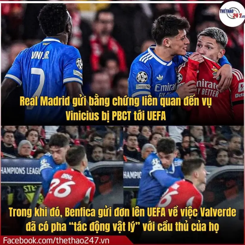 UEFA xác nhận thông tin gây sốc: Vinicius Jr không bị gọi là “con khỉ”