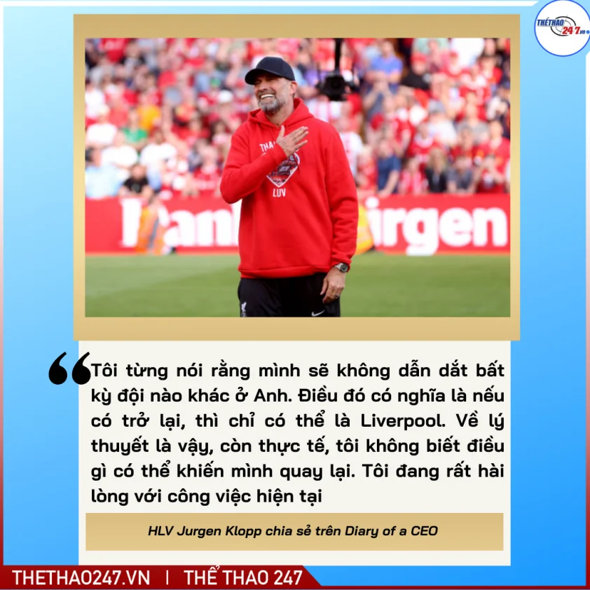 Jurgen Klopp quyết định trở lại Liverpool: Tương lai nào chờ đón?