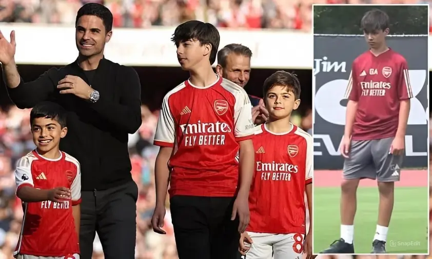 Con trai HLV Mikel Arteta gây chú ý ở Arsenal